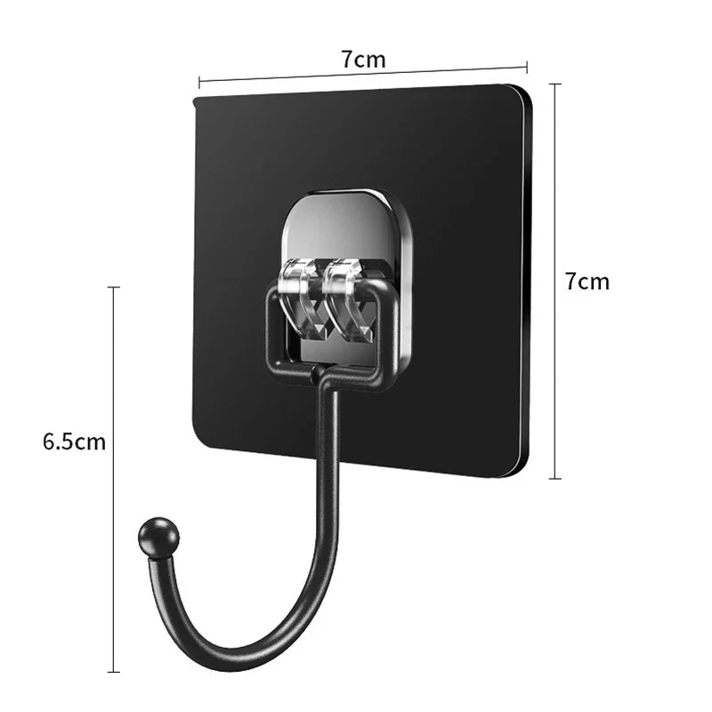 Rotating Self-Adhesive Hooks Waterproof Wall Storage Hook Set