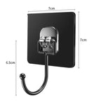 Rotating Self-Adhesive Hooks Waterproof Wall Storage Hook Set