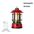 2-in-1 Solar Camping Lantern USB Rechargeable Light