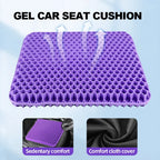 Honeycomb Gel Seat Cushion Decompression Back Sciatica Car Wheelchair