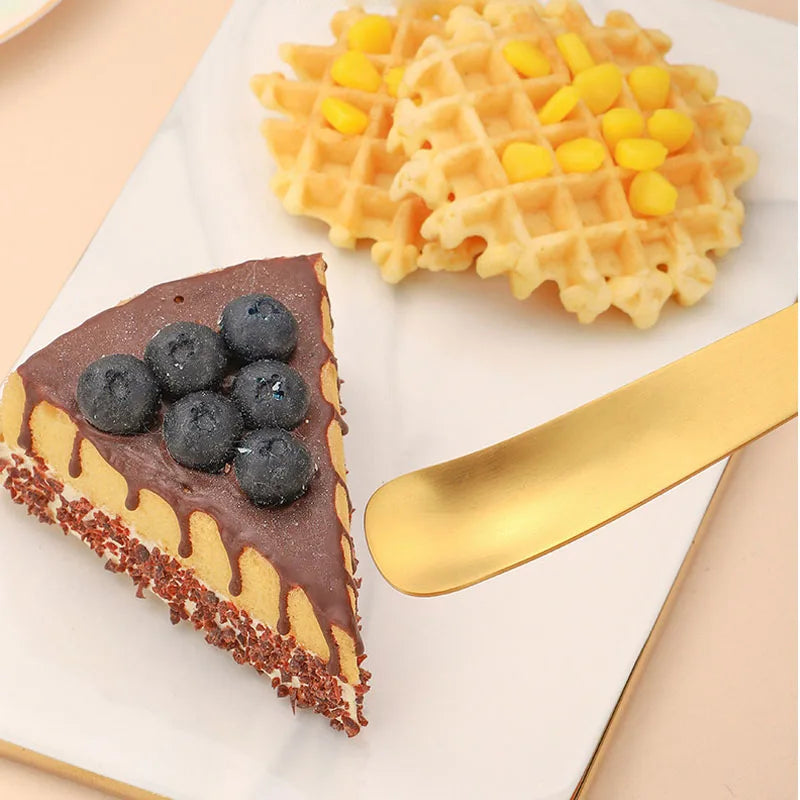Flat Stainless Steel Coffee Spoon Set Tea Stirrer Dessert Spoons
