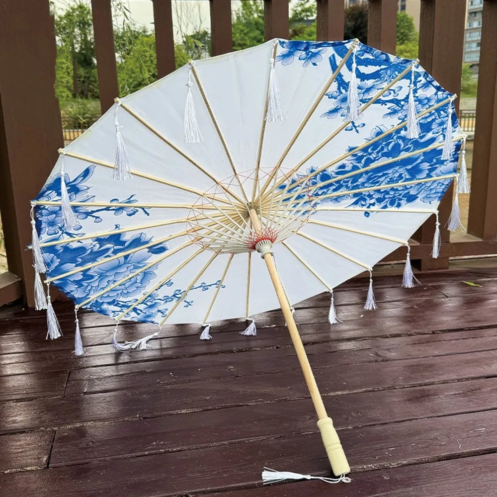 Buy 70cm Chinese Silk Tassel Umbrella