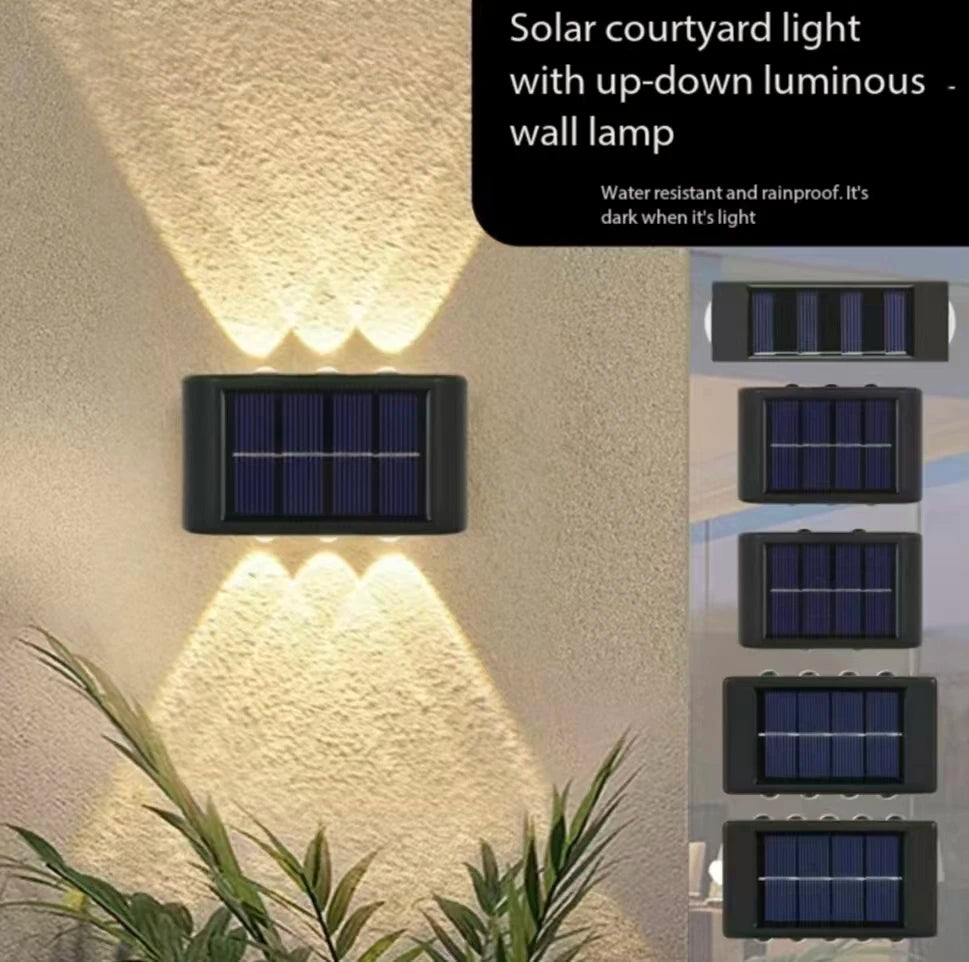 Solar LED Dusk to Dawn Wall Light for Garden & Patio Decor