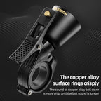 ROCKBROS Copper Bicycle Bell Retro High-Decibel Bike Handlebar Bell