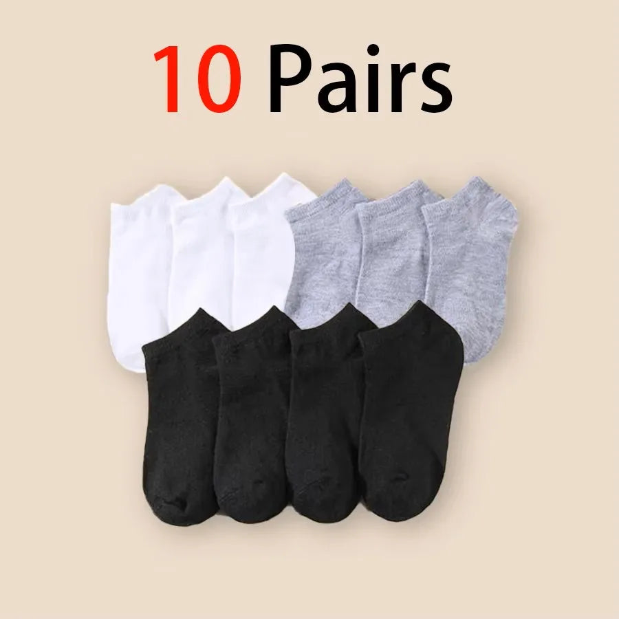 Men's Breathable Deodorant Low Cut Ankle Socks Sweat Wicking
