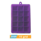 Large Silicone Ice Cube Tray Jumbo Square Ice Maker Mold (4–24 Grid)