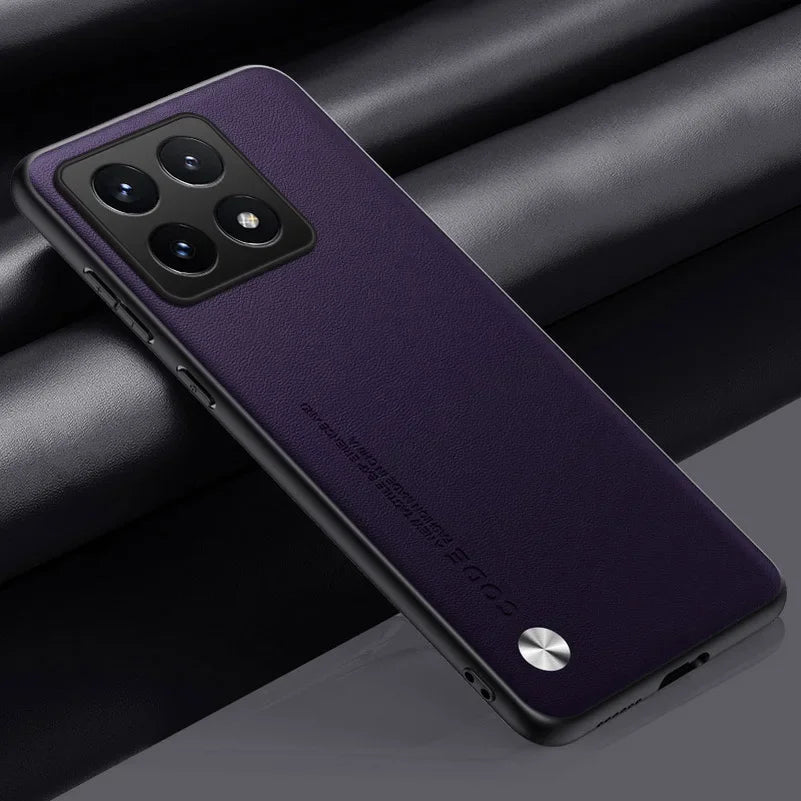PU Leather Soft Matte Case for Xiaomi 13T 14T 15T 17T Ultra Pro Cover