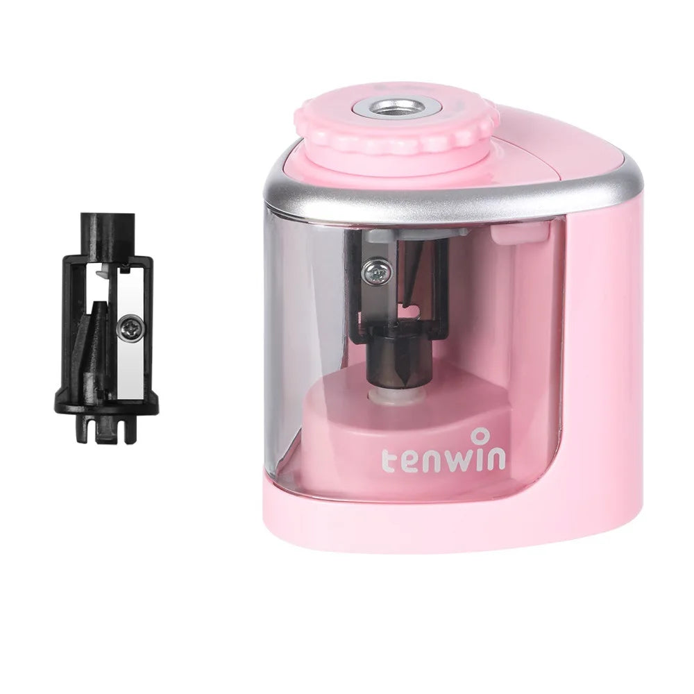 Electric Auto Pencil Sharpener Helical Blade Sharpener for Students