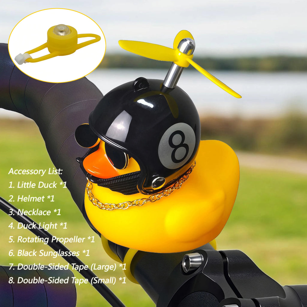 Yellow Duck Bicycle Bell Cute Cartoon Duck Bike Light Accessory