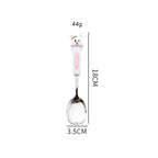 Cute Animal Stainless Steel Spoon – Panda Rabbit Bear Coffee Dessert Spoon