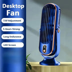 5-Speed USB Mini Air Cooler UK Portable Dual Motor Fan