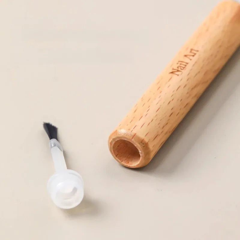 Professional Nail Art Brush Set Wooden Grip Gel Polish Painting Tools