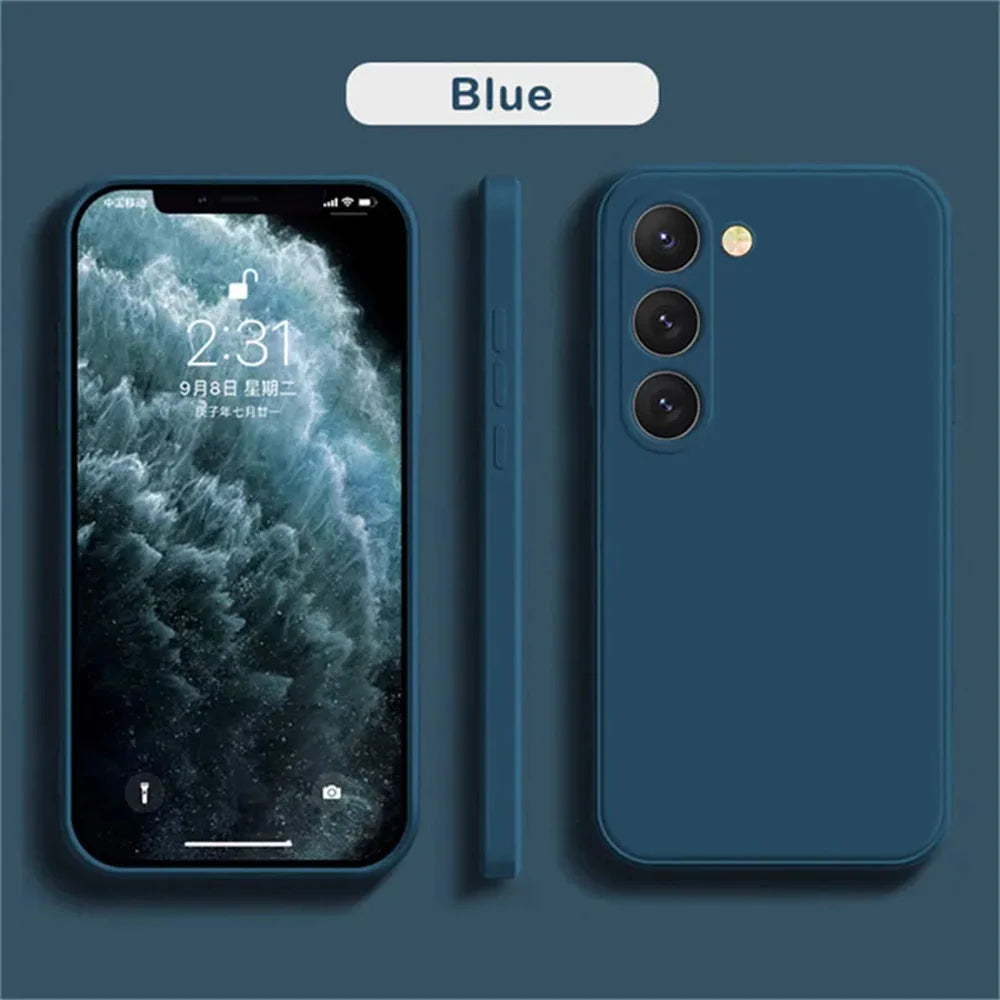 Luxury Liquid Silicone Case for Samsung Galaxy S20 S21 S22 S23 S24 S25 Main image