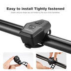 USB Rechargeable Electric Bike Bell Waterproof Bicycle Safety Horn