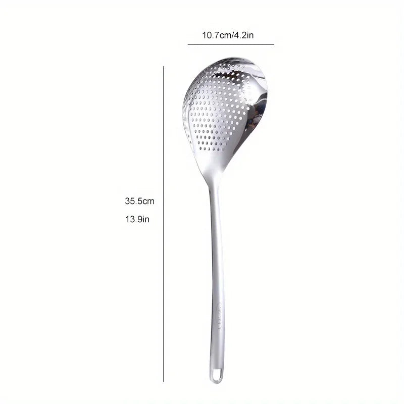 Stainless Steel Skimmer Spoon Large Food Strainer
