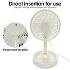 USB Plug-In Mini Fan UK Foldable Portable Cooling Desk Fan
