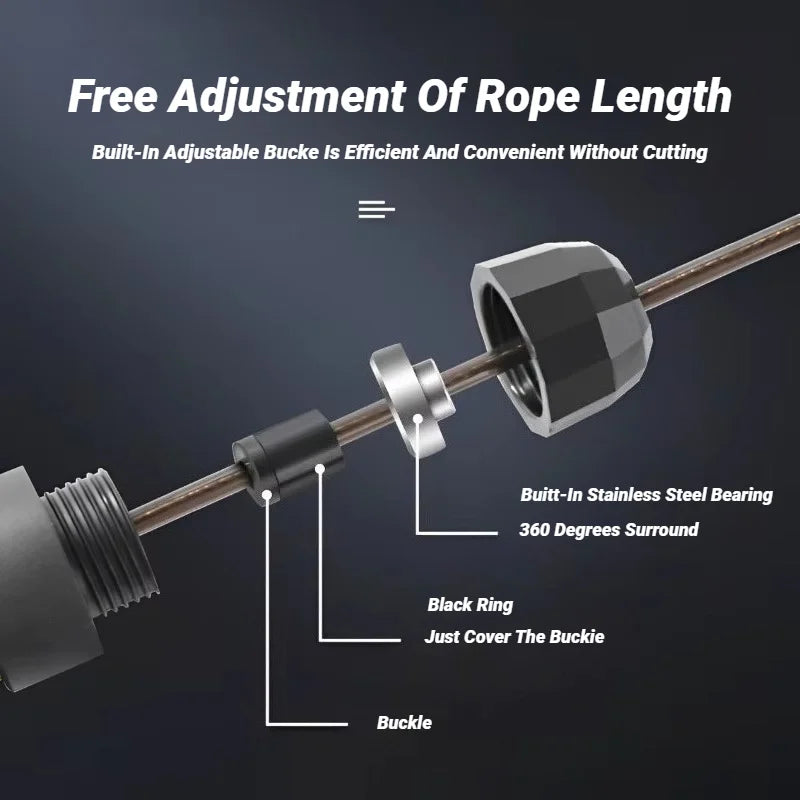 Steel Wire Skipping Rope Adjustable Jump Rope Fitness Training