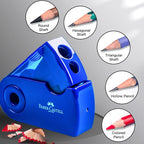 FABER-CASTELL Mini Pencil Sharpener Dual Hole Portable Sharpener