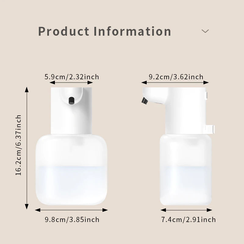 Wall Mounted Automatic Soap Dispenser 500ML Rechargeable Sensor Foam Dispenser
