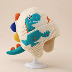 3D Dinosaur Kids Winter Hat Warm Ear Protection Beanie