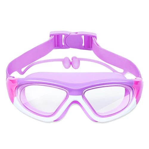 Kids Swimming Goggles UK | Waterproof Anti-Fog Large Frame Swim Glasses