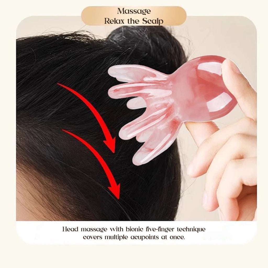 Octopus Head Massager Comb UK Acupressure & Gua Sha Tool