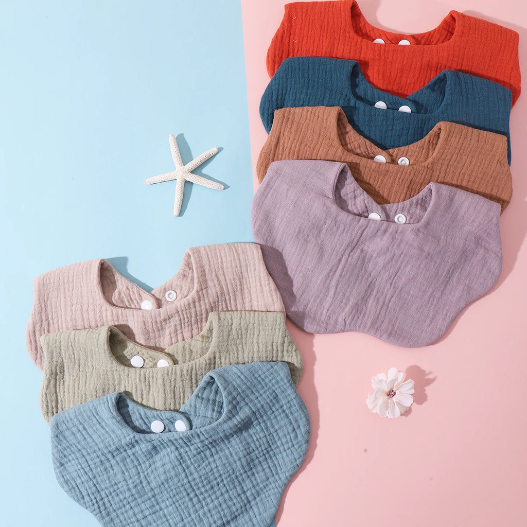 3PCS Baby Bibs Soft Drool Bandana Feeding Bib Set