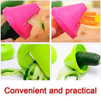 Kitchen Rotating Spiral Peeler – Manual Vegetable & Fruit Slicer Grater Tool