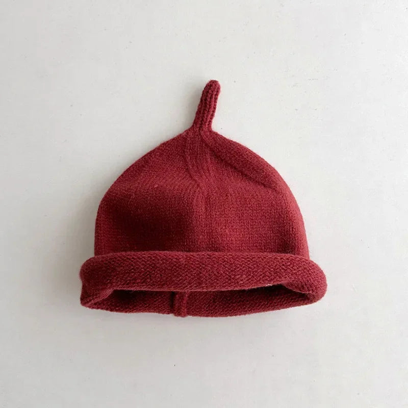 Kids Winter Crochet Bonnet Warm Baby Hat for Newborns