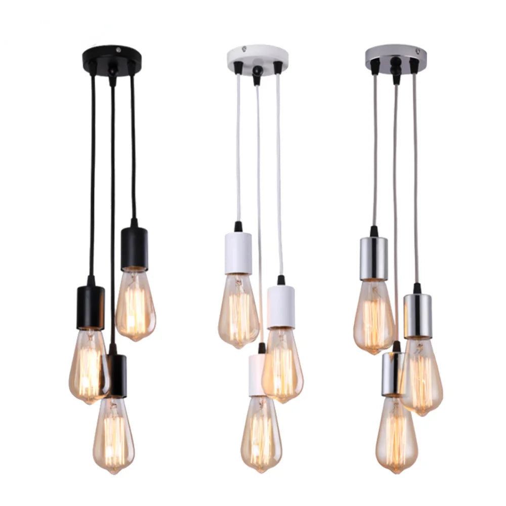 LED Linear Pendant Light E27 for Modern Home & Café Décor