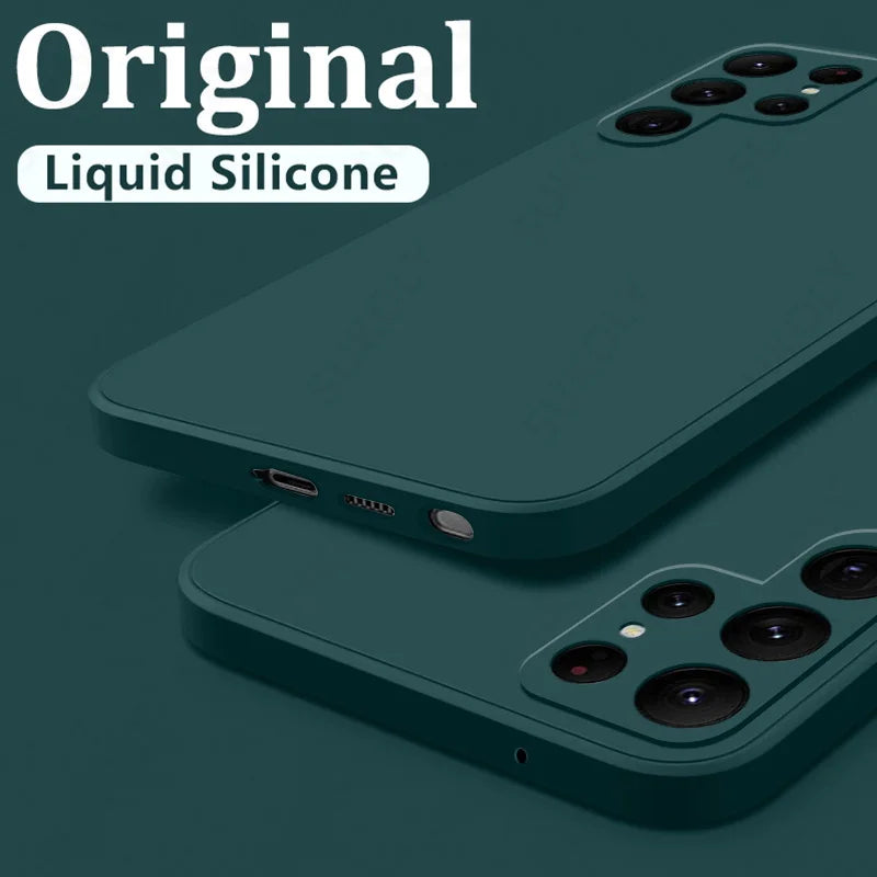 Shockproof Liquid Silicone Case for Samsung Galaxy S22 S23 S24 S25 S26