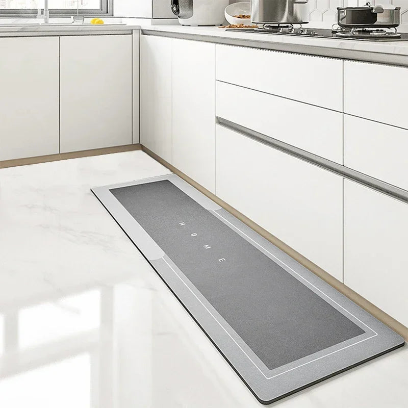 Diatomite Kitchen Rug Super Absorbent Non-Slip Long Floor Mat