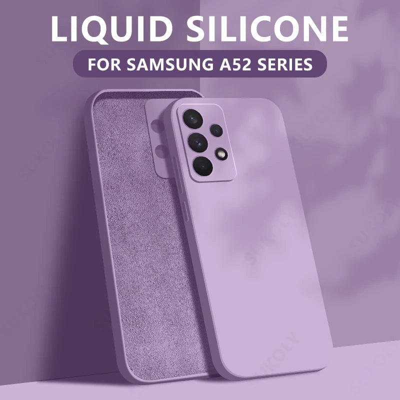 Liquid Silicone Soft Case for Samsung Galaxy S22 S23 S24 S25 S26 5G