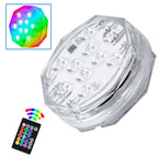 10 Color Changing Submersible LED Pool Lights with Remote