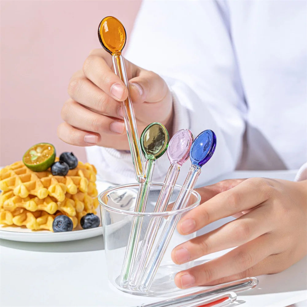 Glass Stirring Spoon Long Handle – Coffee, Milk Tea & Dessert Bar Tool Main image