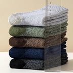 5 Pairs Merino Wool Thermal Socks Men Thick Warm Hiking Winter