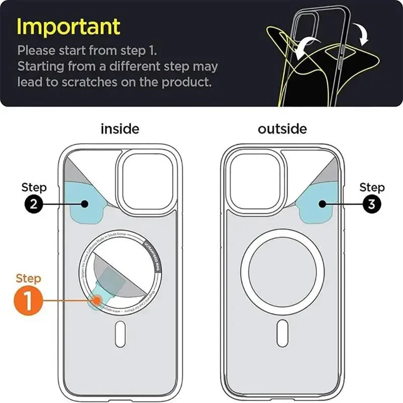 Clear MagSafe Magnetic Case for iPhone 15/14/13 Pro Max