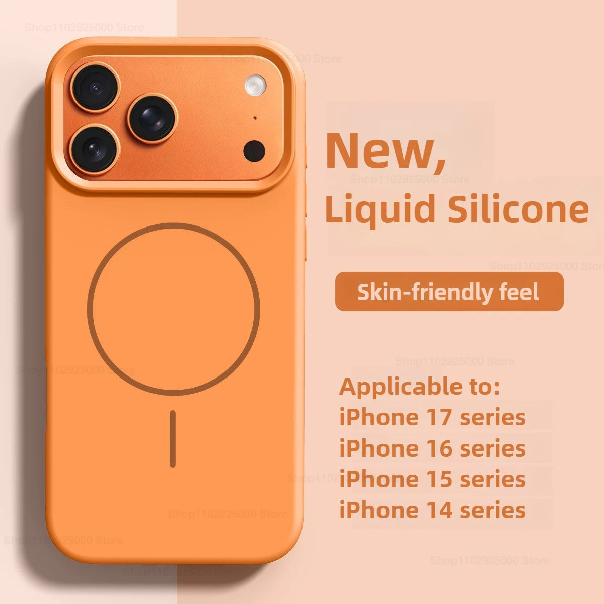 MagSafe Liquid Silicone Case for iPhone 12 13 14 15 16 17 Pro Max