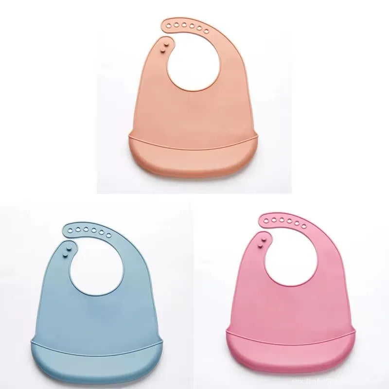 BPA Free Silicone Baby Bib Waterproof Feeding Bib