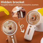 Portable Capybara Mini Fan USB Rechargeable 3-Speed Cooling Fan
