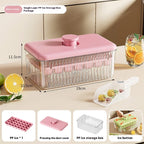 Press-to-Release Ice Cube Tray Large Capacity Food Grade Freezer Mold