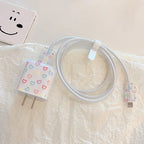 Cartoon Flower iPhone Charger Cover 18W/20W