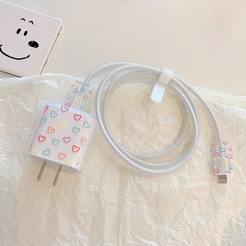 Cartoon Flower iPhone Charger Cover 18W/20W