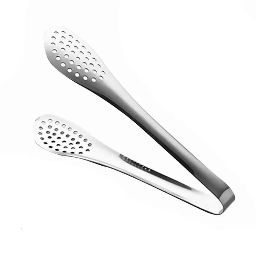 Kitchen Food Tongs Stainless Steel – Heat Resistant BBQ & Salad Serving Clip