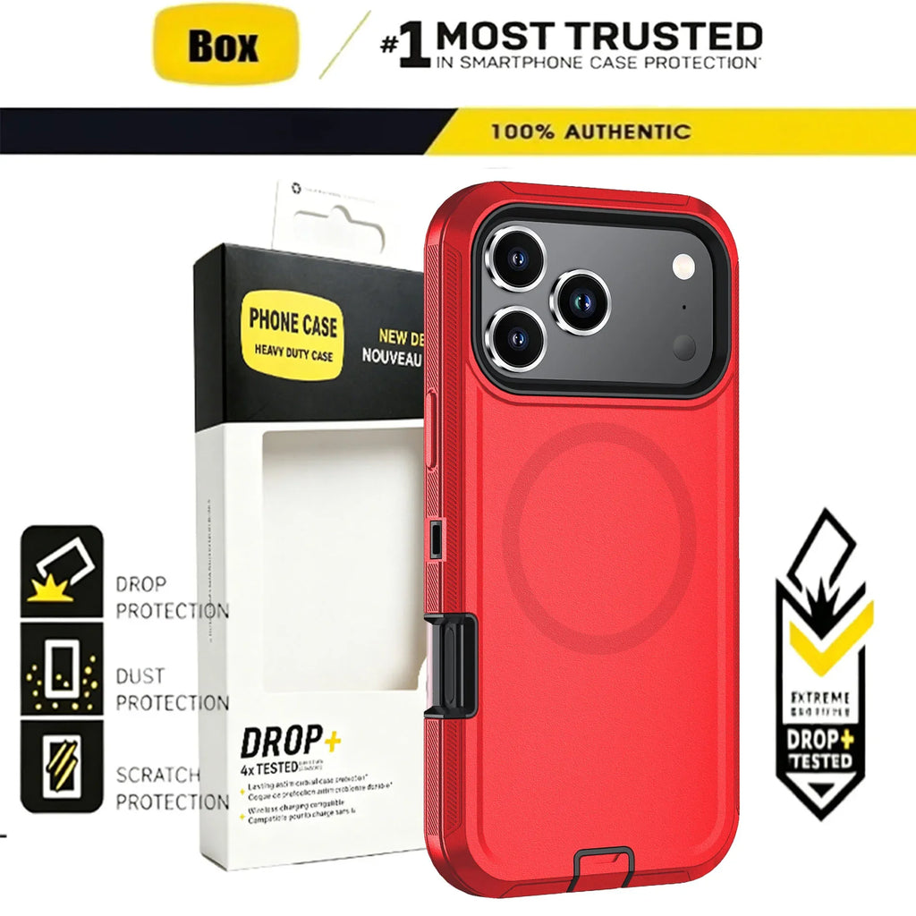 Heavy Duty iPhone Case with MagSafe Shockproof Protection