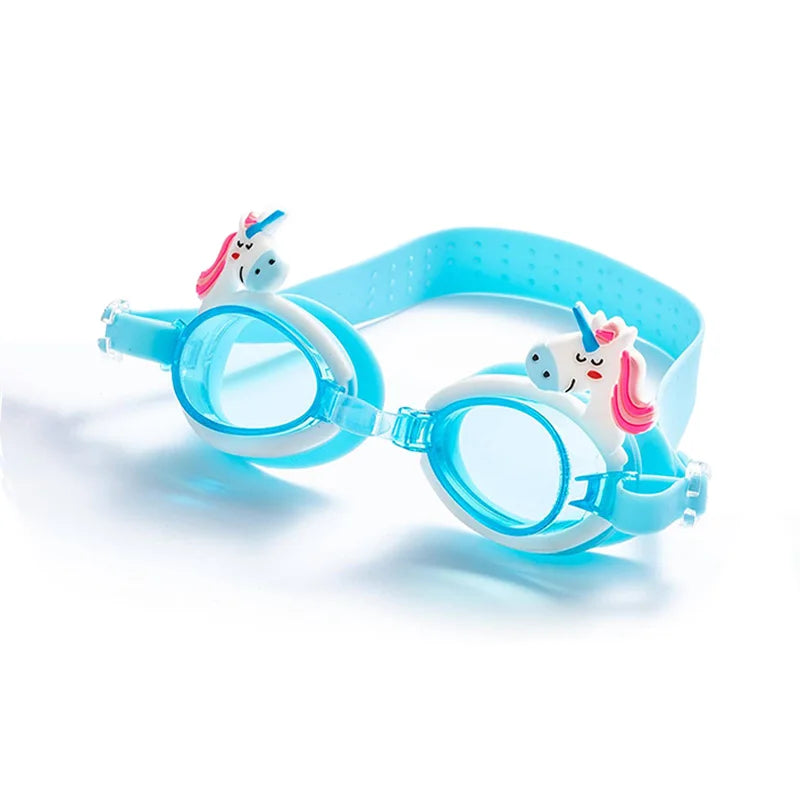 Kids Cartoon Swimming Goggles UK | Waterproof Anti-Fog Adjustable Diving Glasses