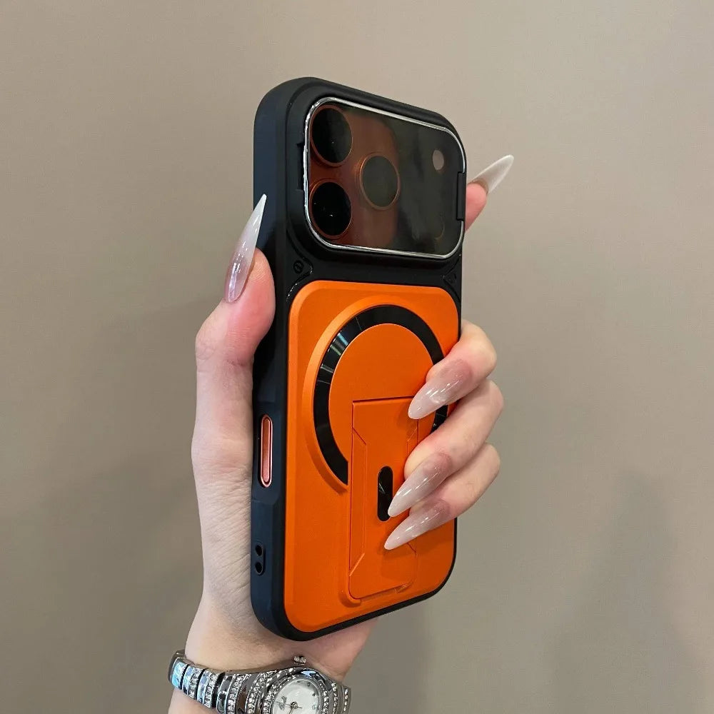 Wireless Charging & Invisible Stand Case for iPhone 17 16 15 Pro Max