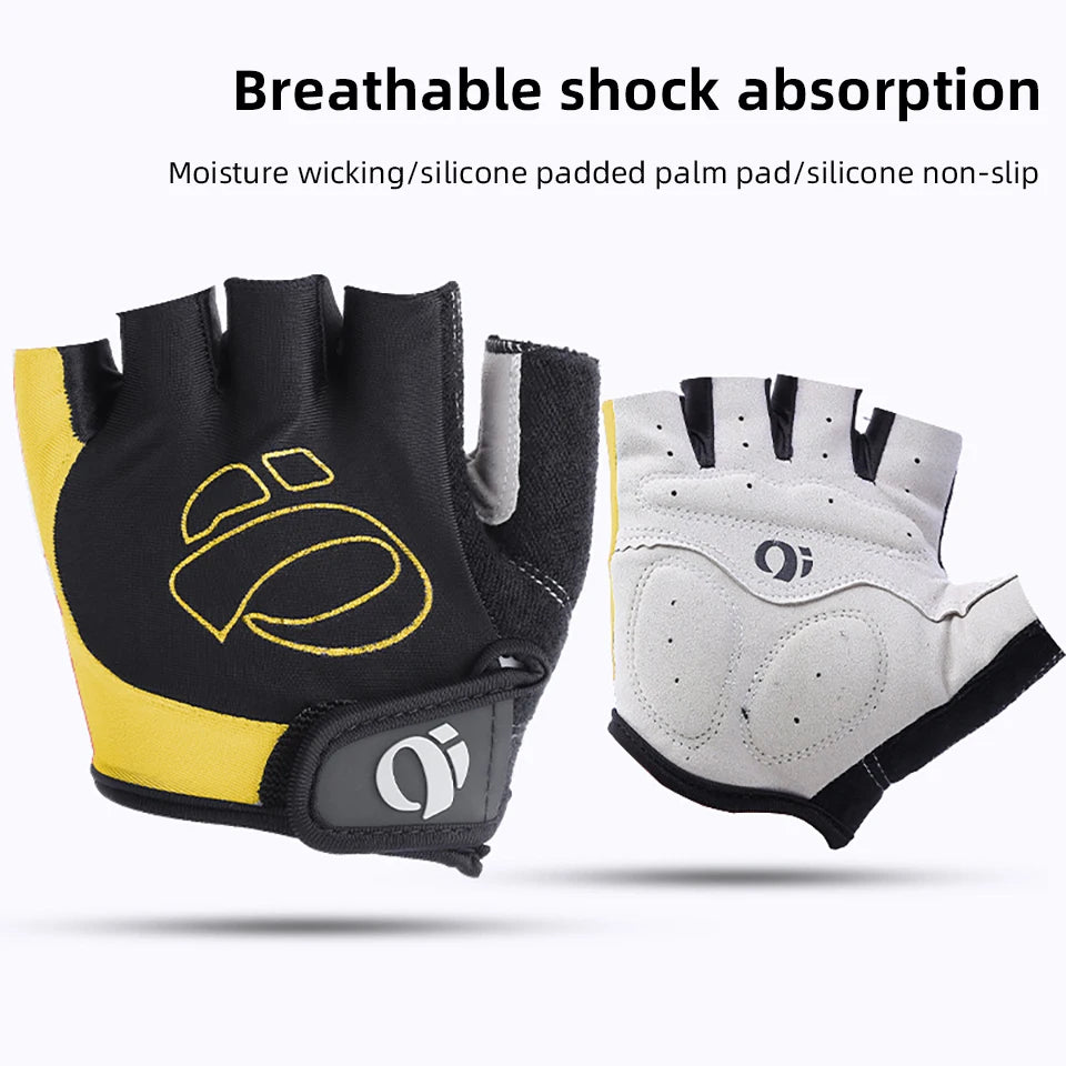 Half Finger Cycling Gloves Anti Slip Breathable MTB Gym Bike