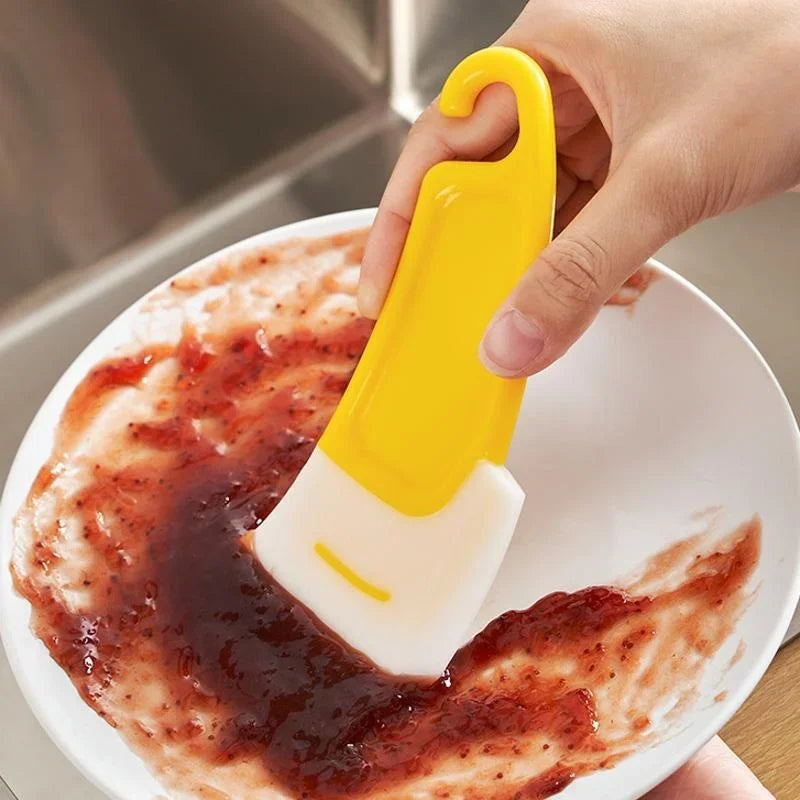 Kitchen Cleaning Spatula Scraper Soft Blade Pot & Pan Cleaning Tool