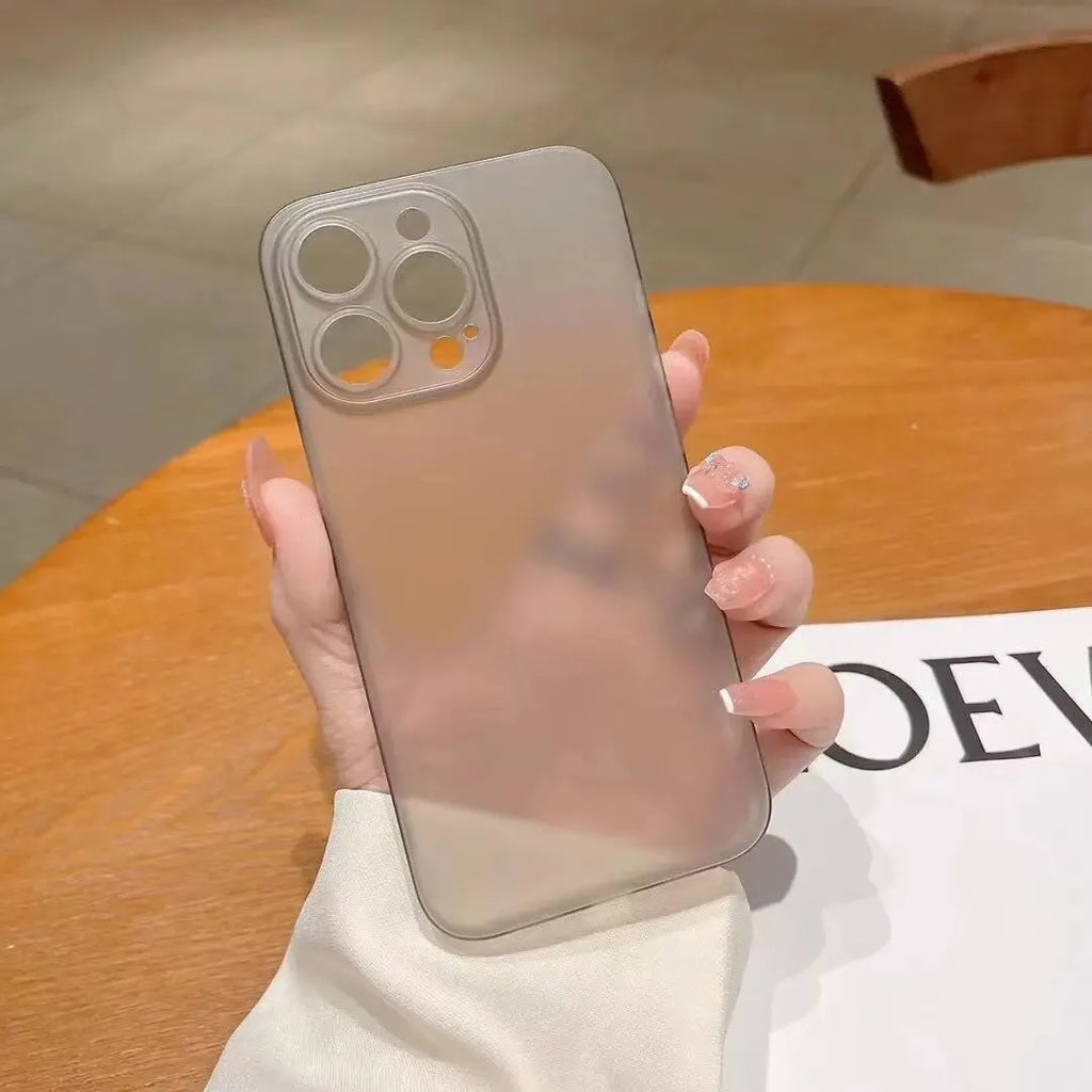 Ultra Thin Matte PP Case for iPhone 11 12 13 14 15 16 17 Pro Max